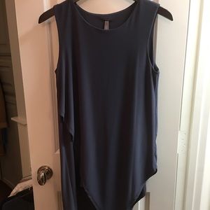 Dark gray sleeveless top